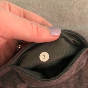 Grey Lululemon leggings size 2